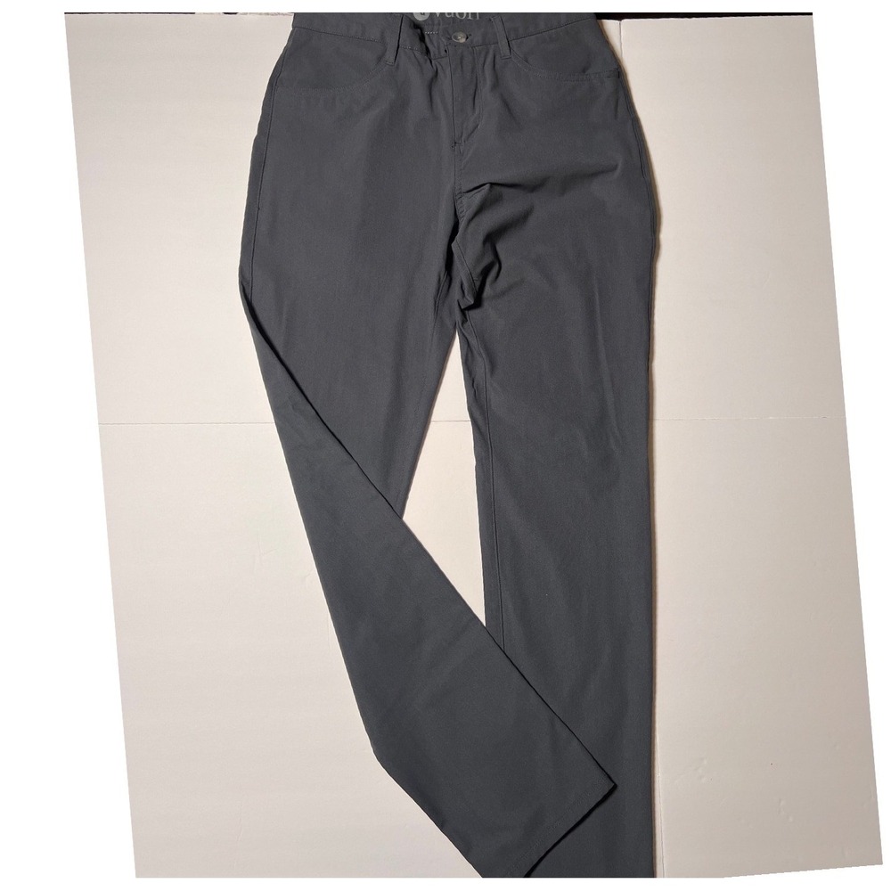 Vuori Meta Pant Mens 30 Gray Stretch Performance 5 Pocket PantsV430